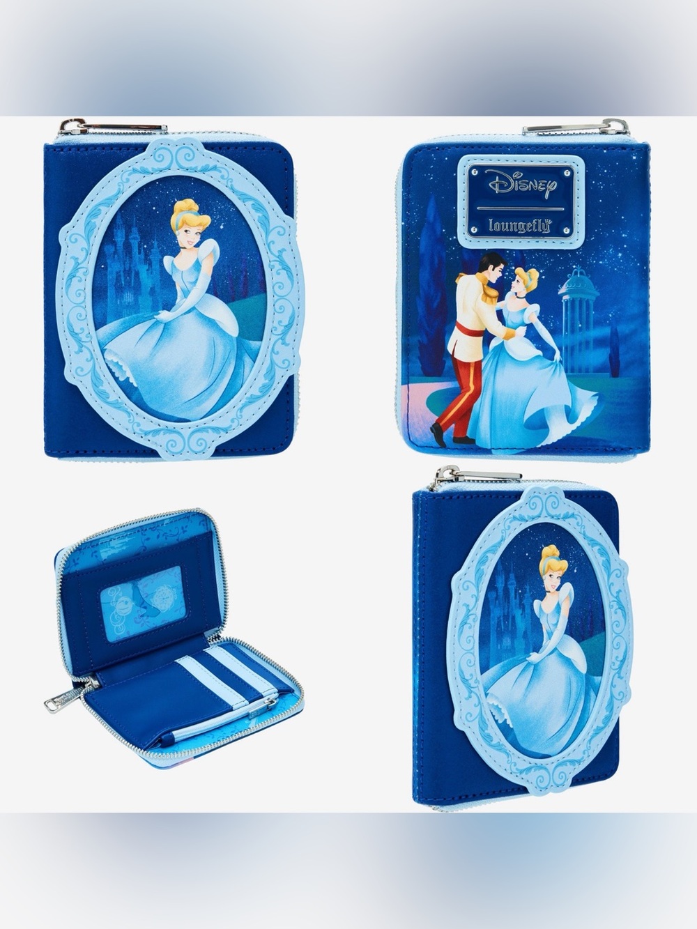 NWOT Loungefly Disney Cinderella 75th
Anniversary Portrait Mini Zipper Wallet